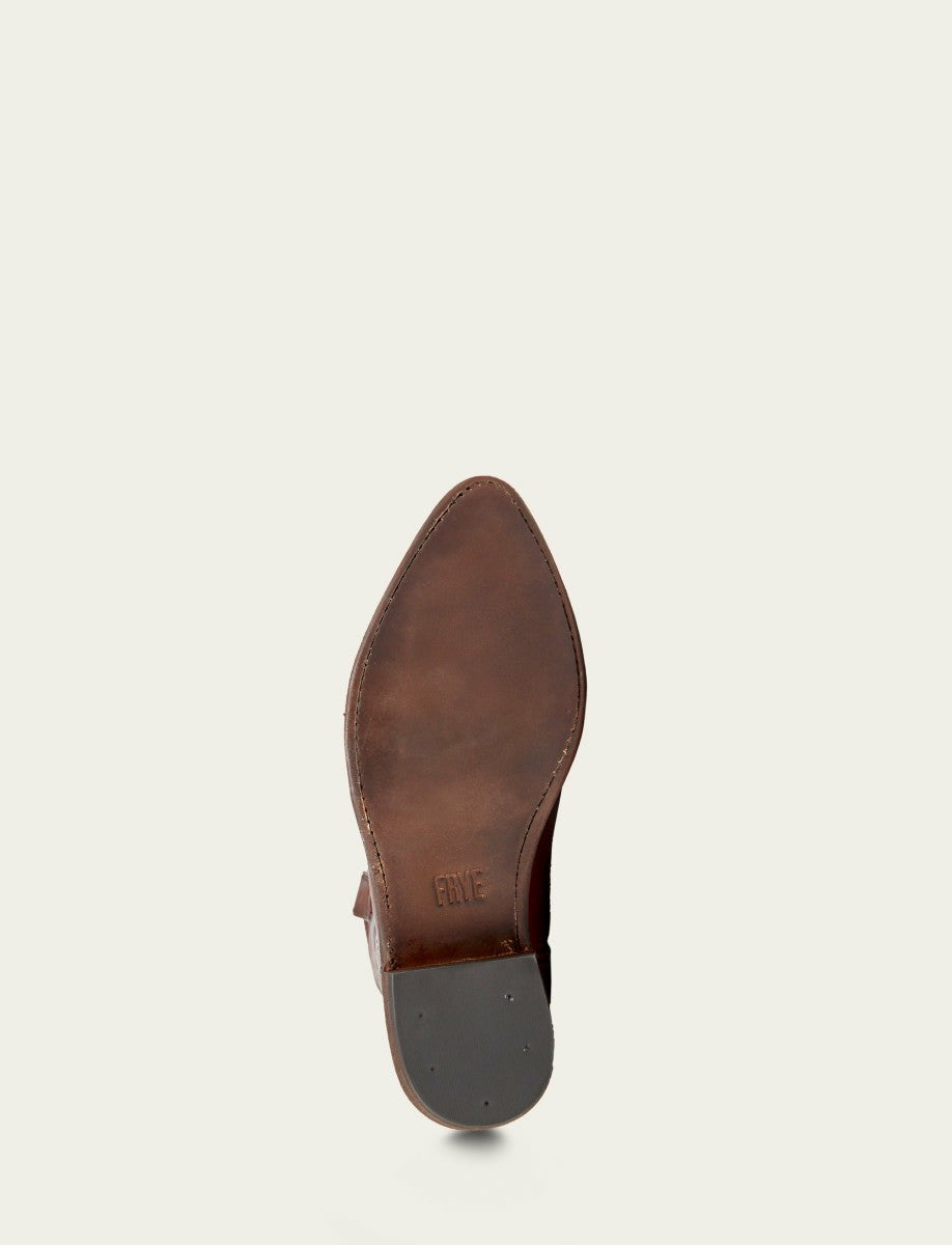 Women’s Cognac Leather Mid-Calf Billy Pull On Boots