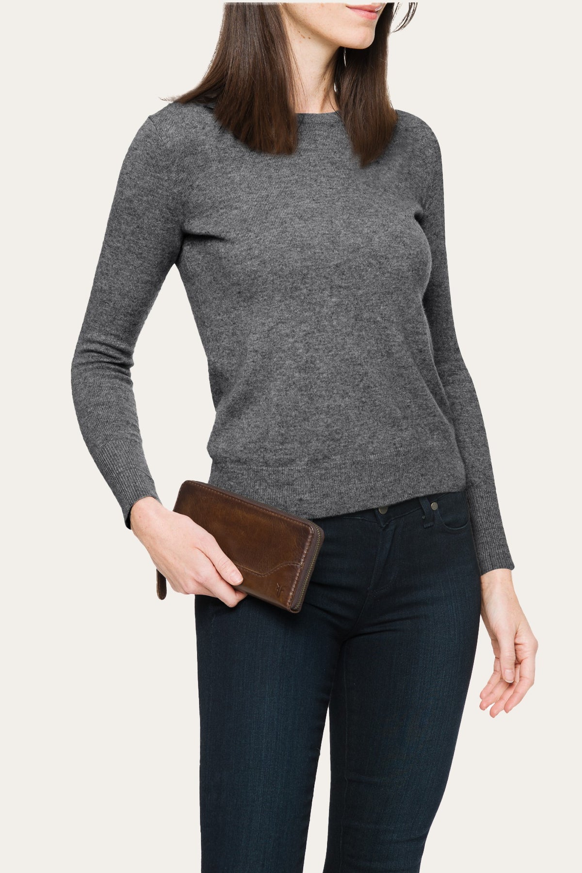 Melissa Dark Brown Zip Wallet