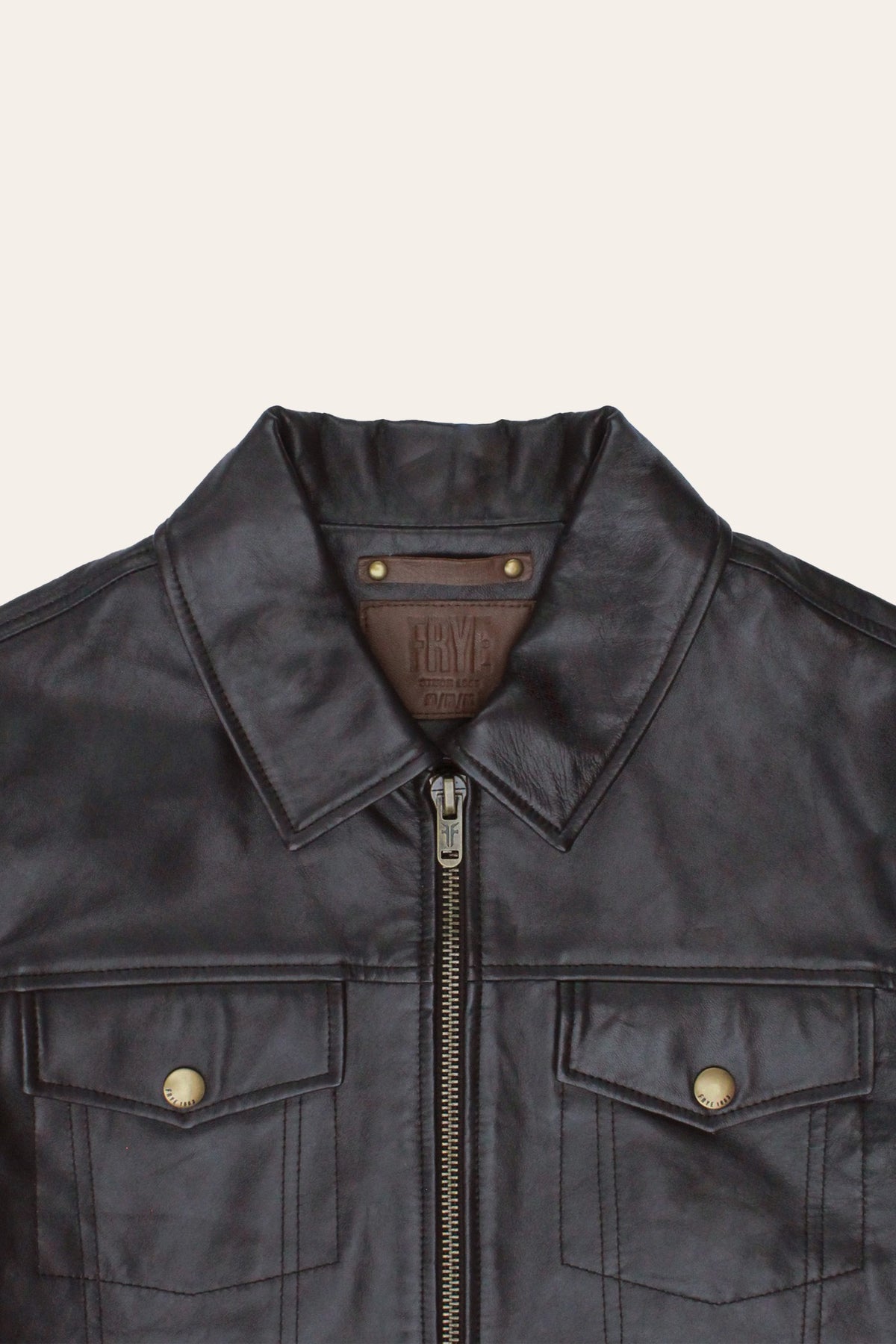Men’s Dark Brown Kentucky Trucker Leather Jacket