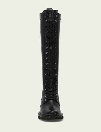 Women's Black Phoebe Lace Up Tall Boot