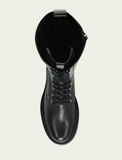 Women's Black Phoebe Lace Up Tall Boot