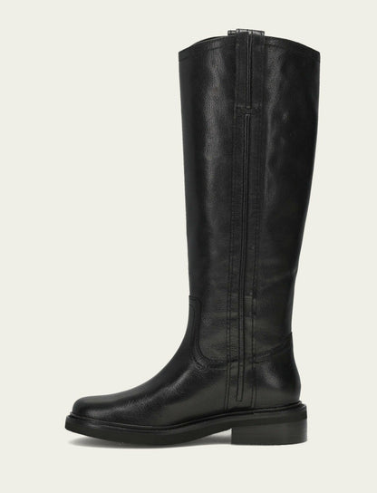 Women's Black Phoebe Pull On Knee-High Boot