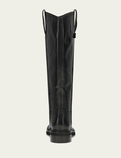 Women's Black Phoebe Pull On Knee-High Boot
