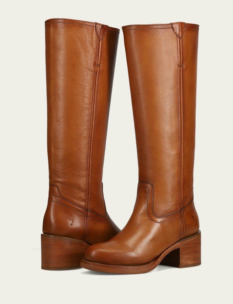 Women's Tan Andy Pull On Tall Riding Boot