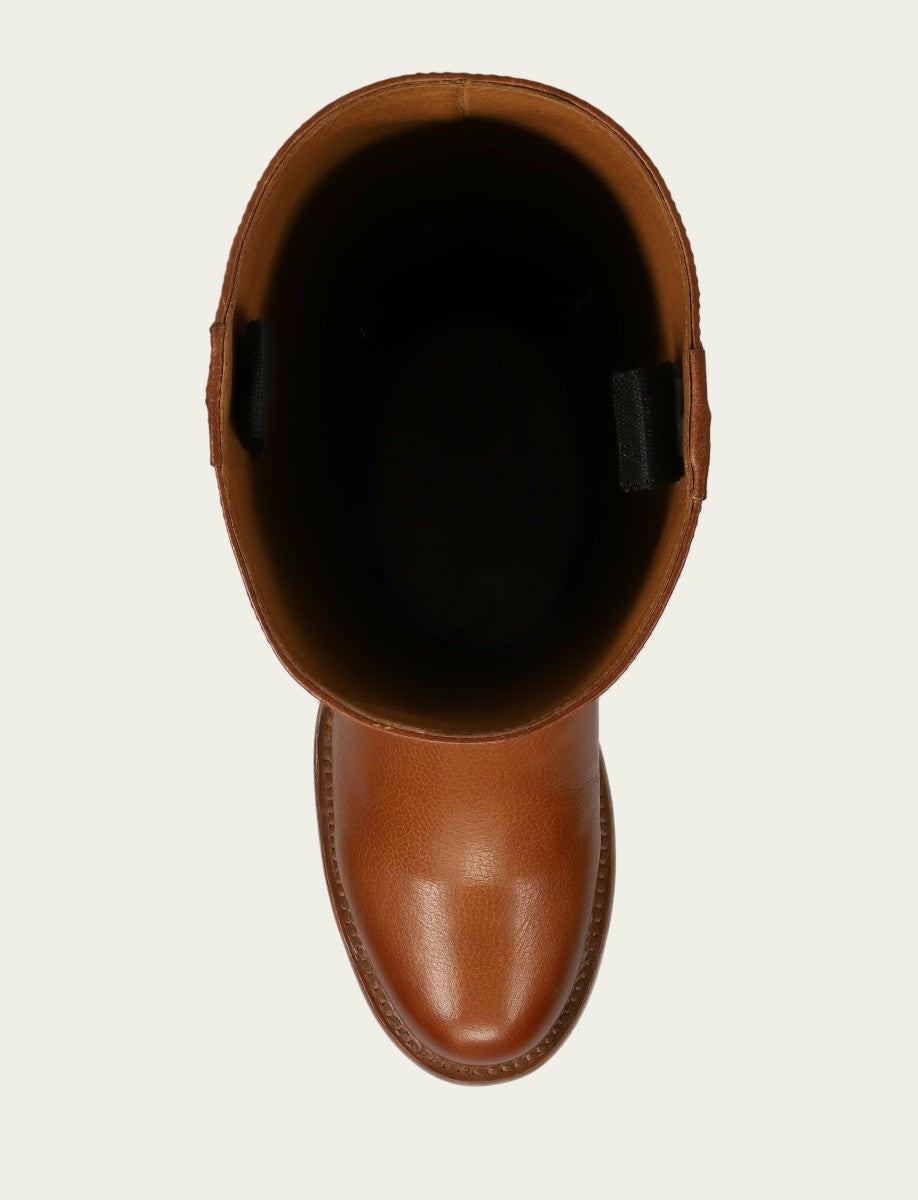 Women's Tan Andy Pull On Tall Riding Boot