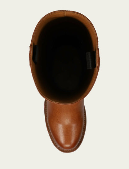 Women's Tan Andy Pull On Tall Riding Boot