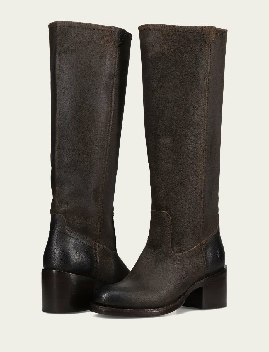 Women's Chocolate Andy Pull On Tall Riding Boot