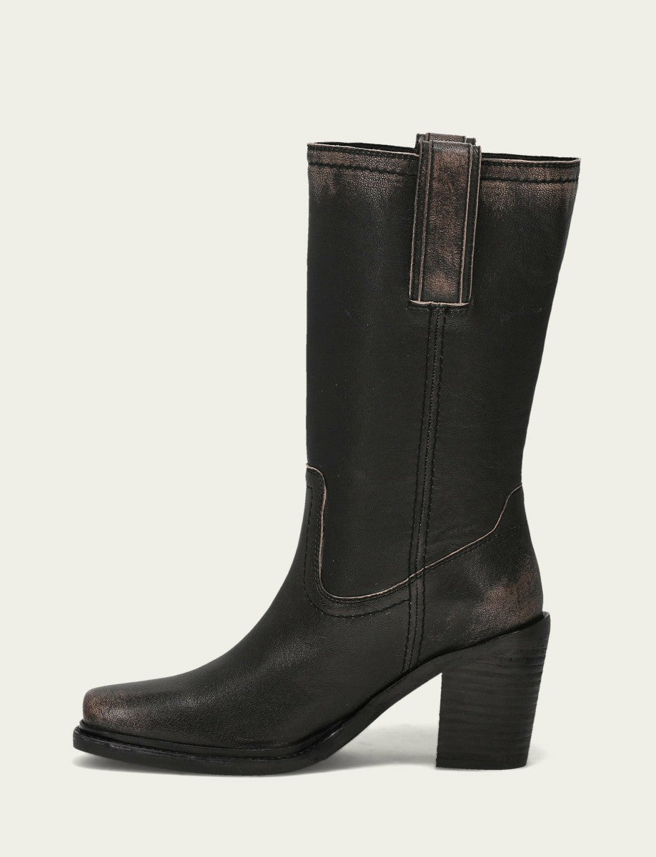 Women's Antique Black Sedona Mid D-Ring Boot