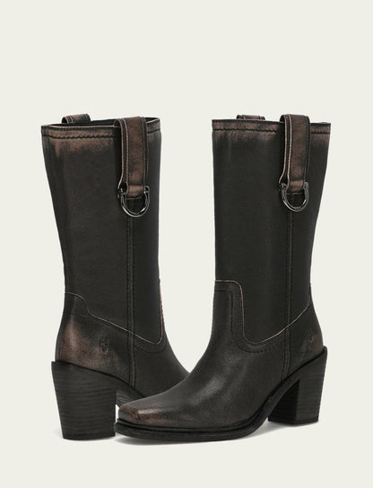 Women's Antique Black Sedona Mid D-Ring Boot