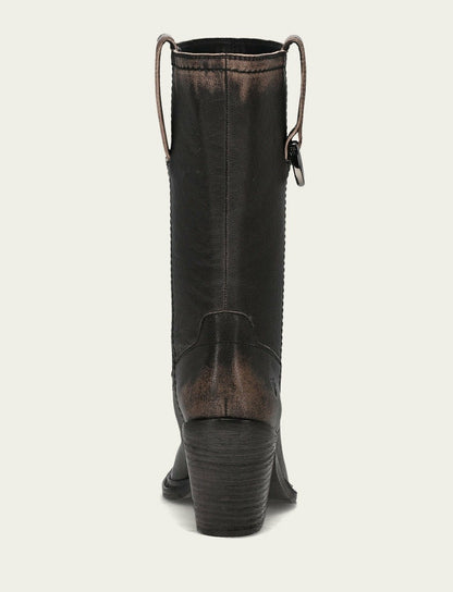 Women's Antique Black Sedona Mid D-Ring Boot