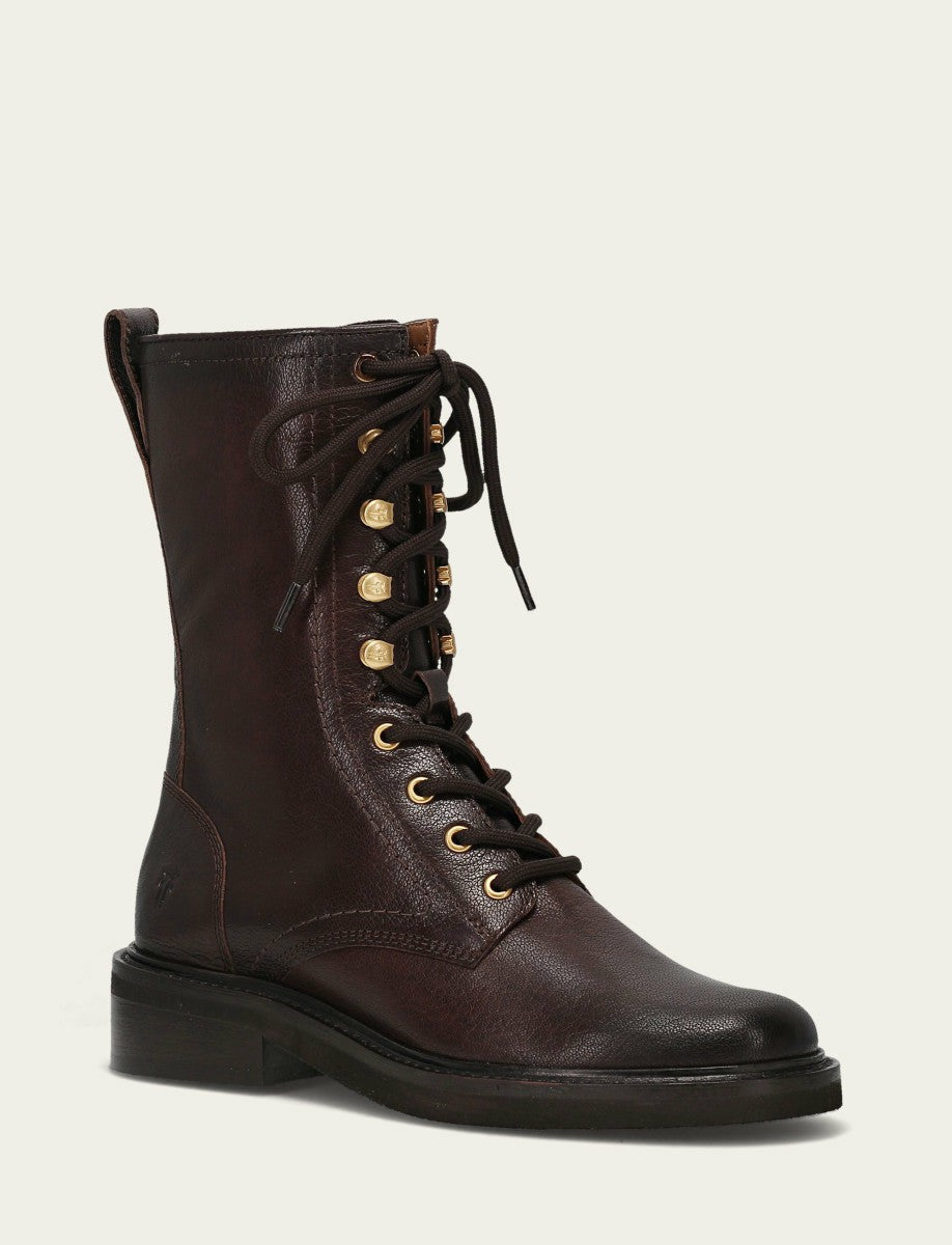 Women's Chocolate Phoebe Combat Boot