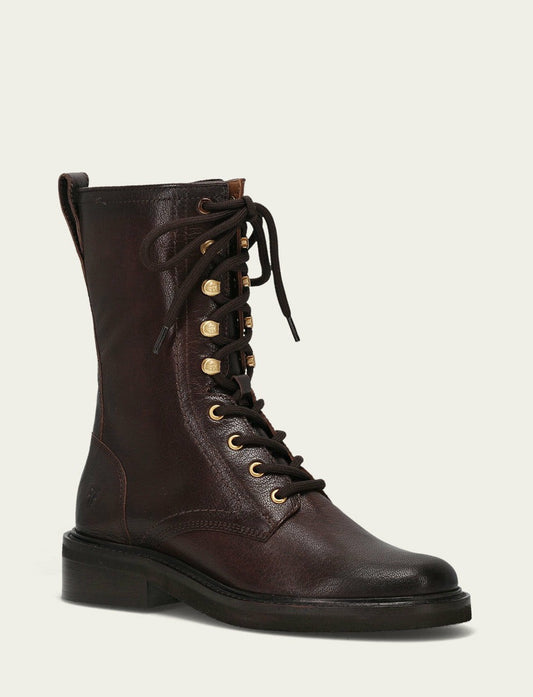 Women's Chocolate Phoebe Combat Boot