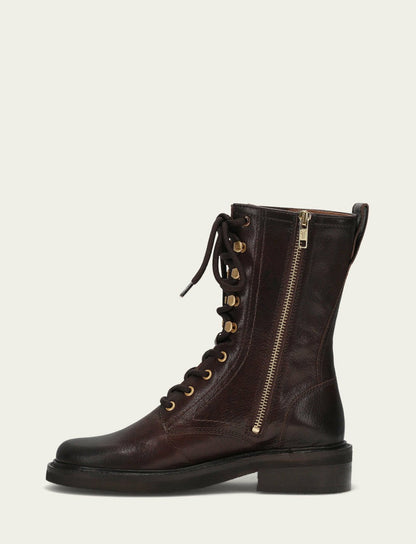 Women's Chocolate Phoebe Combat Boot