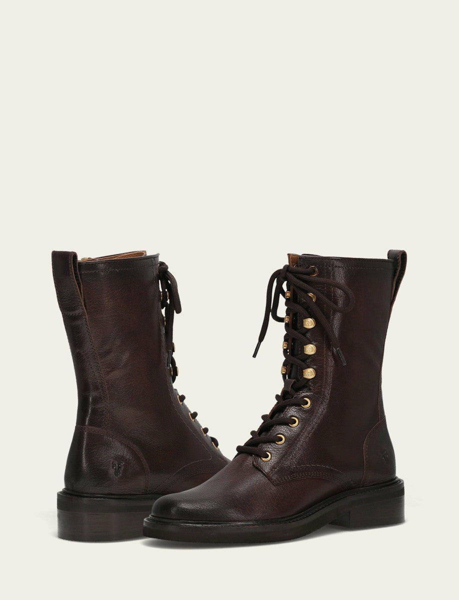 Women's Chocolate Phoebe Combat Boot