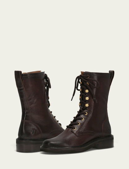 Women's Chocolate Phoebe Combat Boot