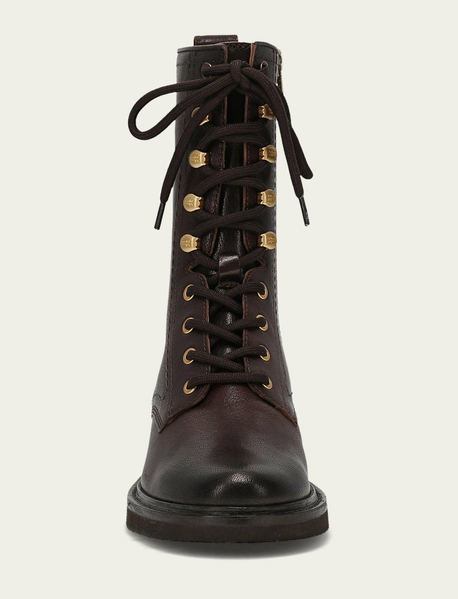 Women's Chocolate Phoebe Combat Boot