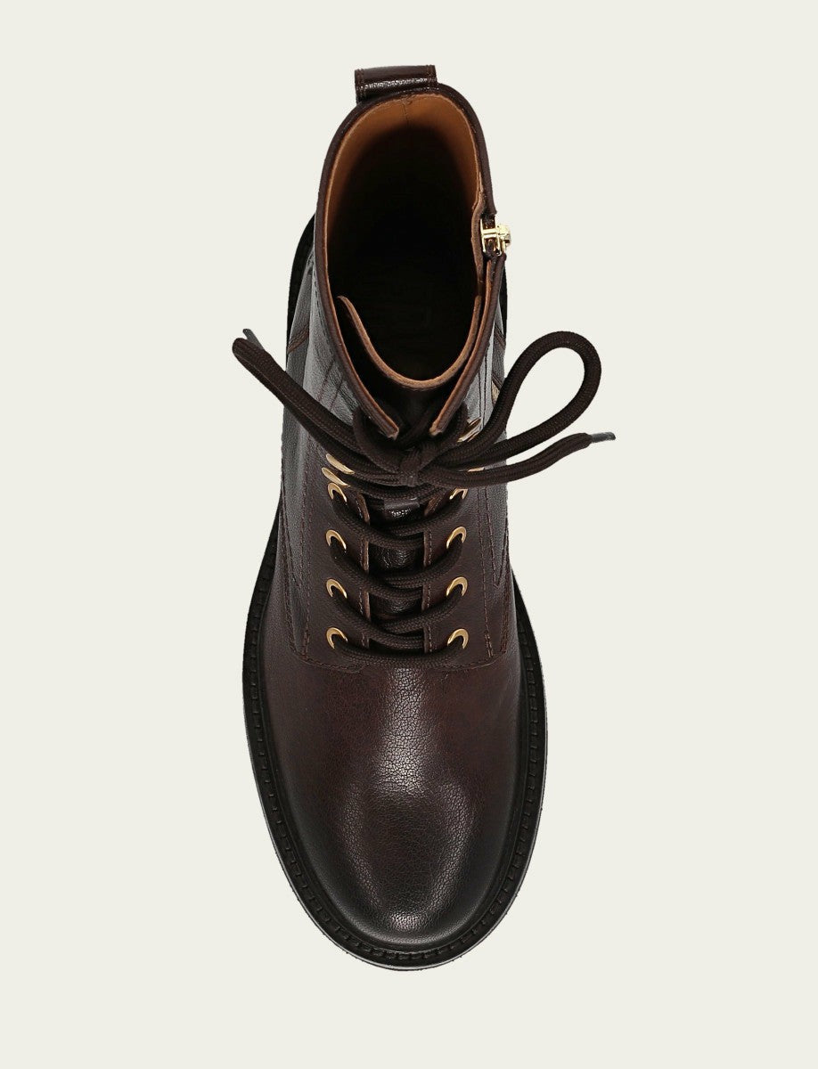 Women's Chocolate Phoebe Combat Boot