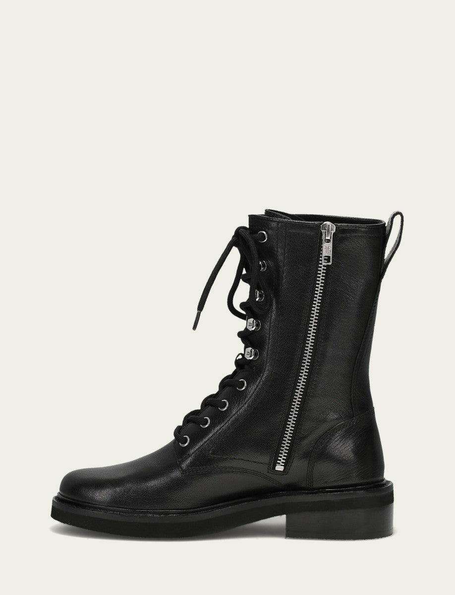 Women's Black Phoebe Combat Boot