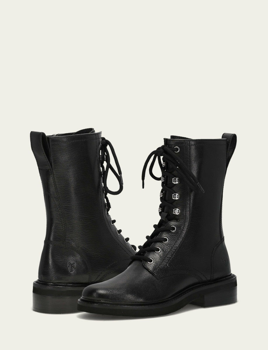 Women's Black Phoebe Combat Boot