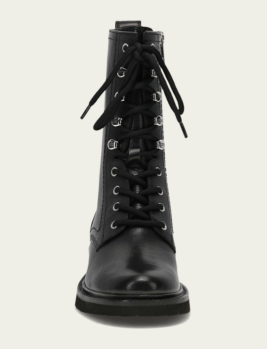 Women's Black Phoebe Combat Boot