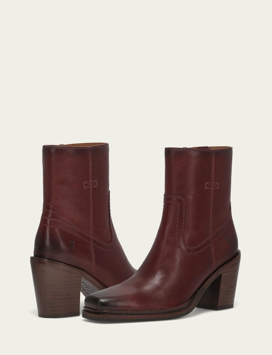 Women's Bordeaux Sedona Short Inside Zip Bootie