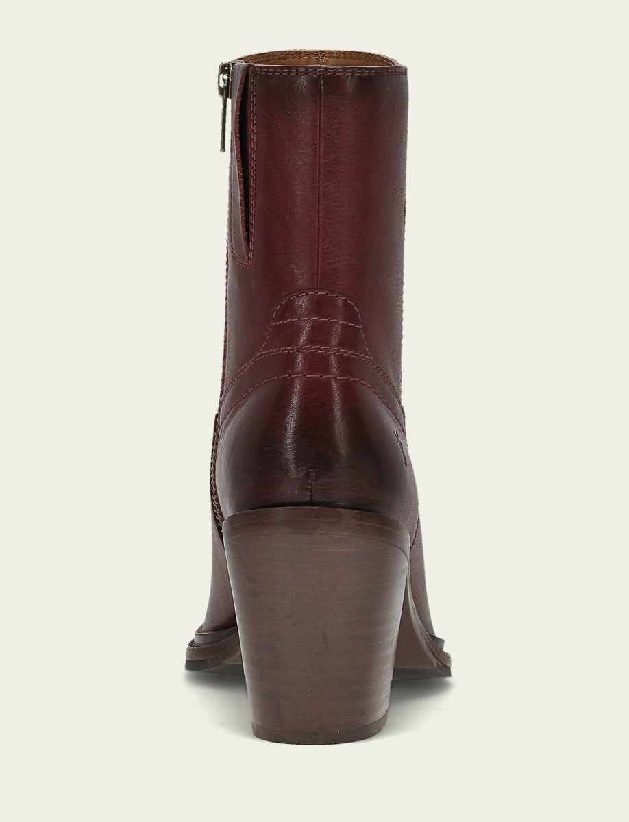 Women's Bordeaux Sedona Short Inside Zip Bootie