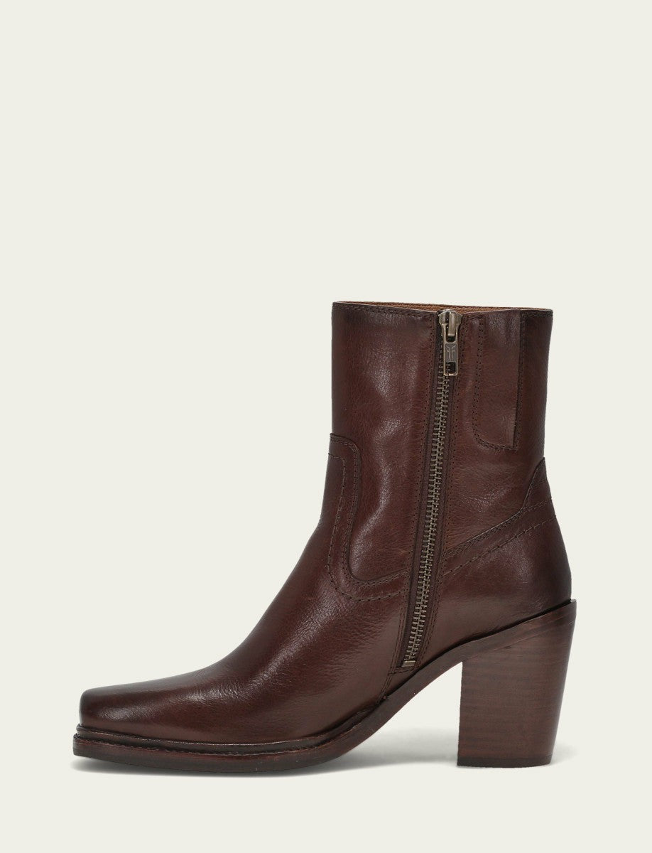 Women's Espresso Sedona Short Inside Zip Bootie