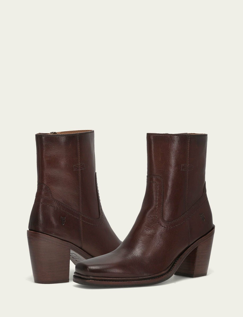 Women's Espresso Sedona Short Inside Zip Bootie