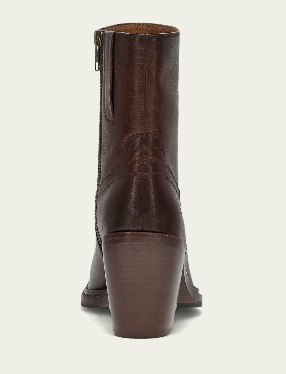 Women's Espresso Sedona Short Inside Zip Bootie