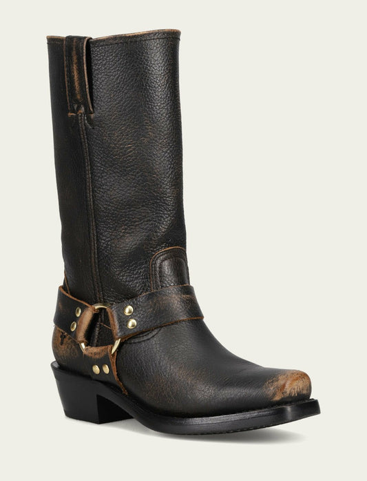 Women’s Black/Tan Harness 12R Boots