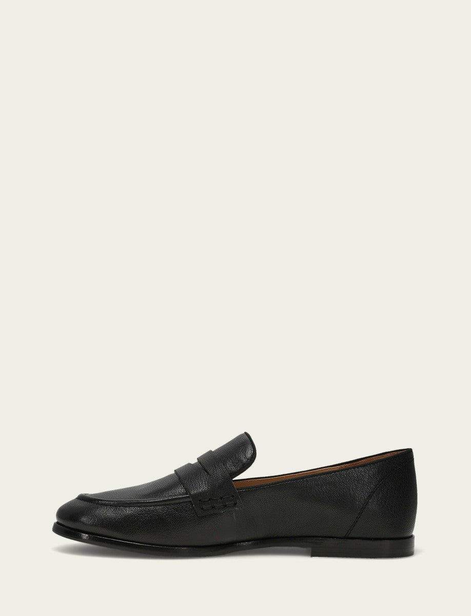 Women's Black Faith Leather Loafers