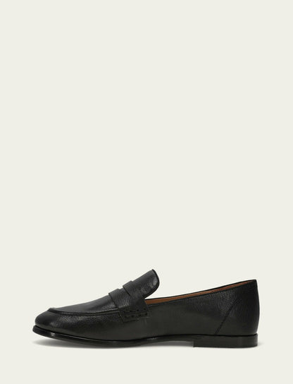 Women's Black Faith Leather Loafers