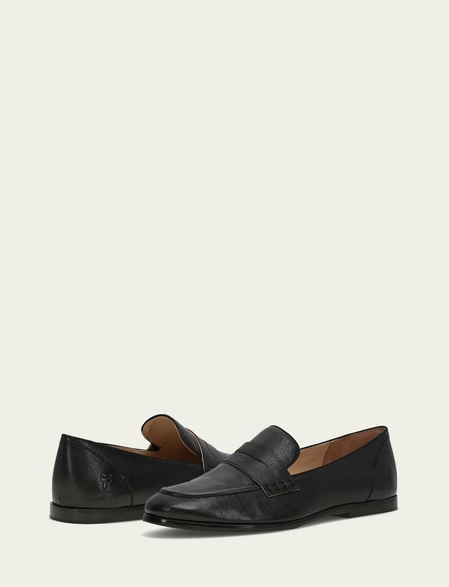 Women's Black Faith Leather Loafers