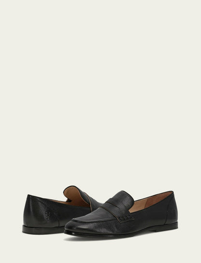 Women's Black Faith Leather Loafers