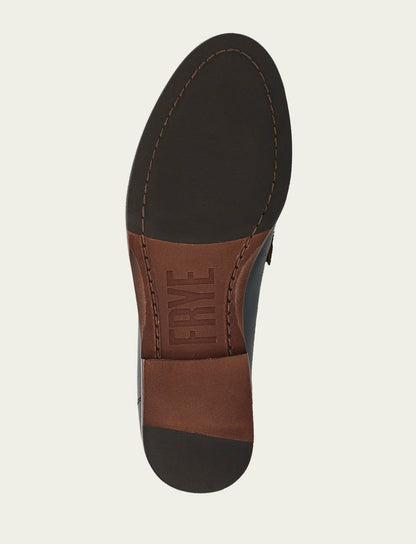Women's Navy Faith Leather Loafers