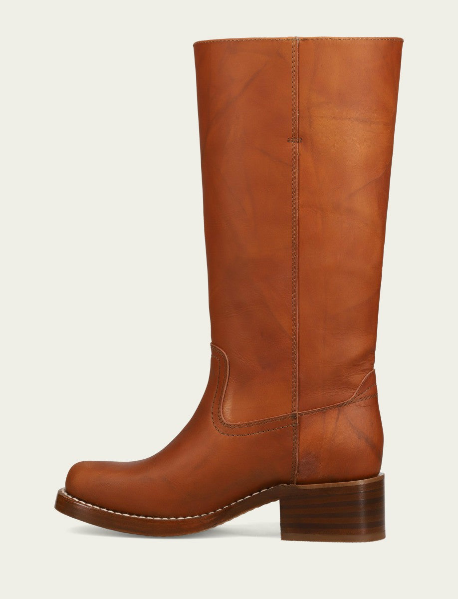 Women's Saddle Campus 14L Wide Calf Boots