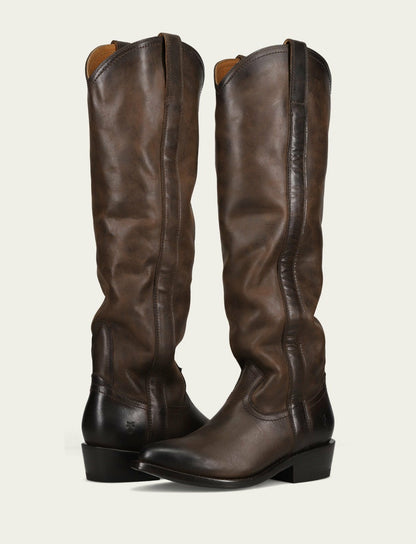 Women's Brown Billy Softy Tall Western Boot