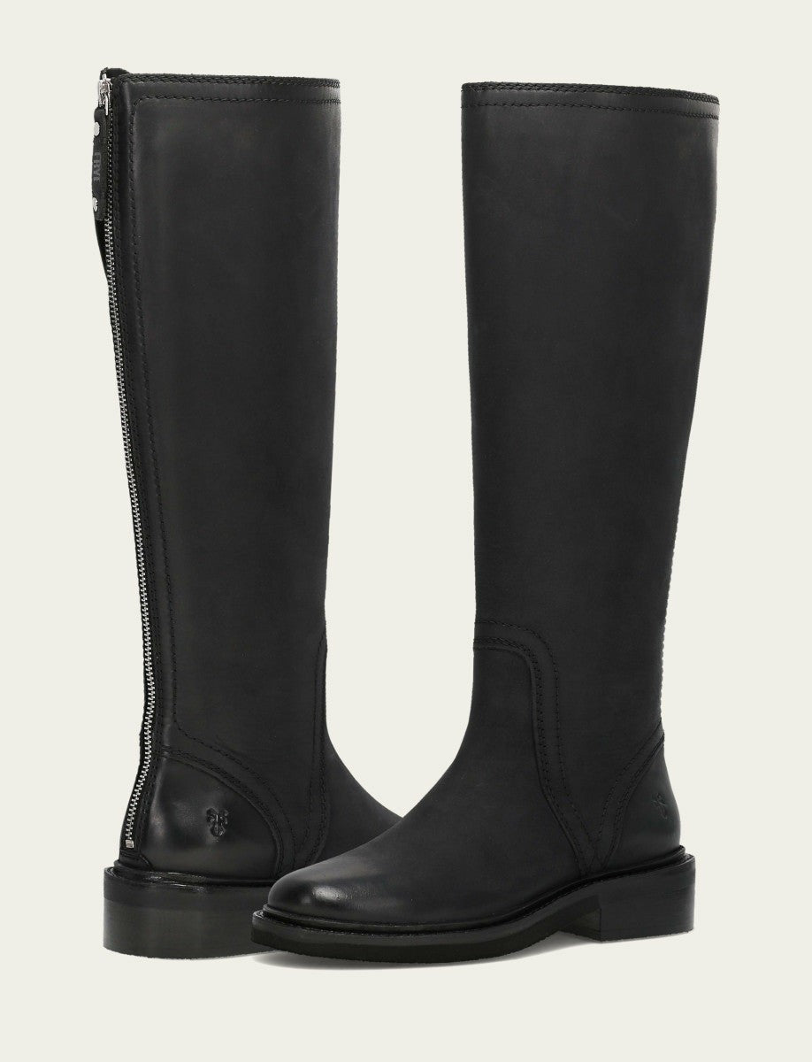 Women's Black Phoebe Tall Back Zip Boot