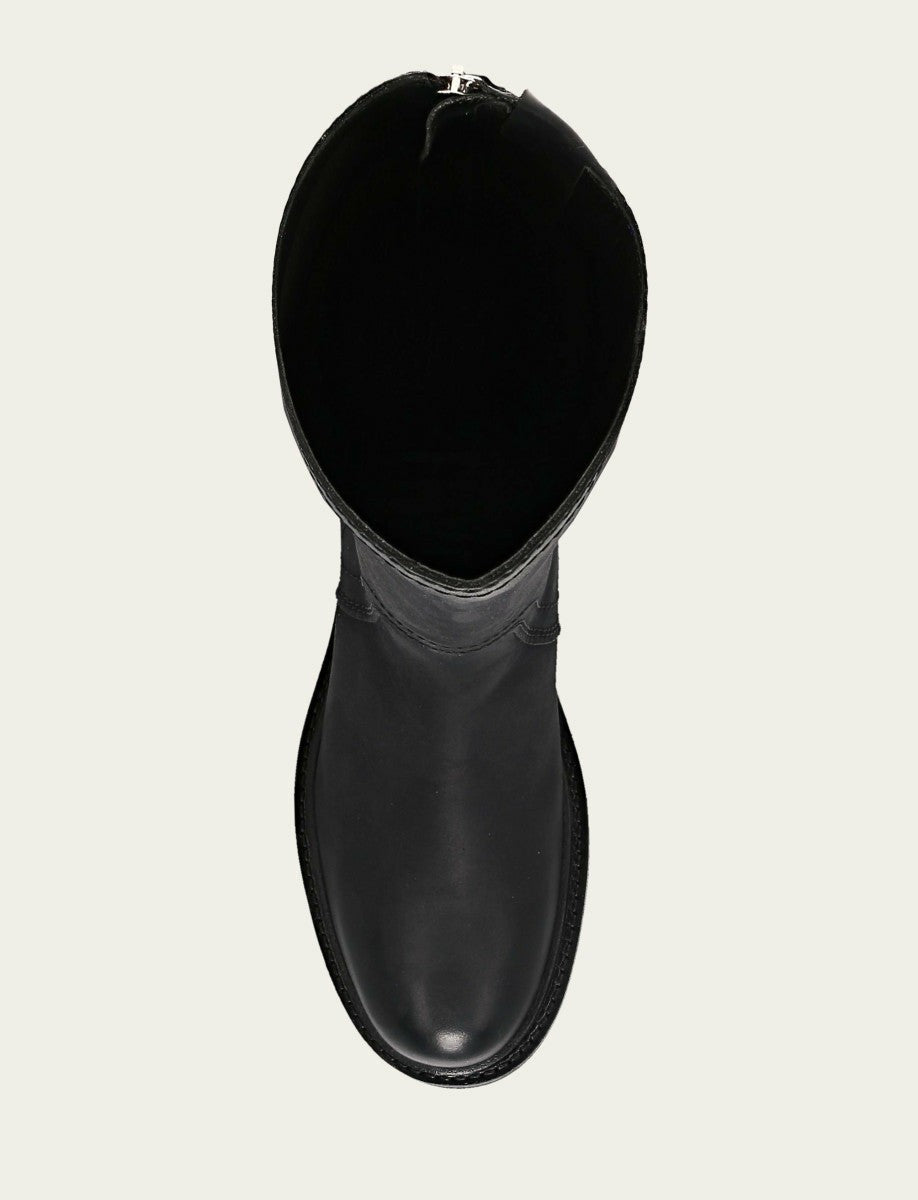 Women's Black Phoebe Tall Back Zip Boot