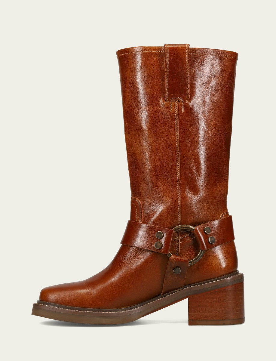 Women’s Amber Kate Harness Leather Boots