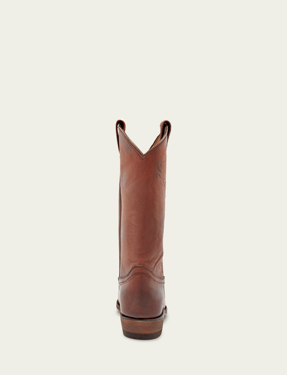 Women’s Cognac Leather Mid-Calf Billy Pull On Boots