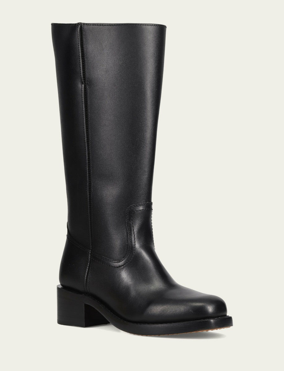 Women's Black Campus 14L Wide Calf Boots