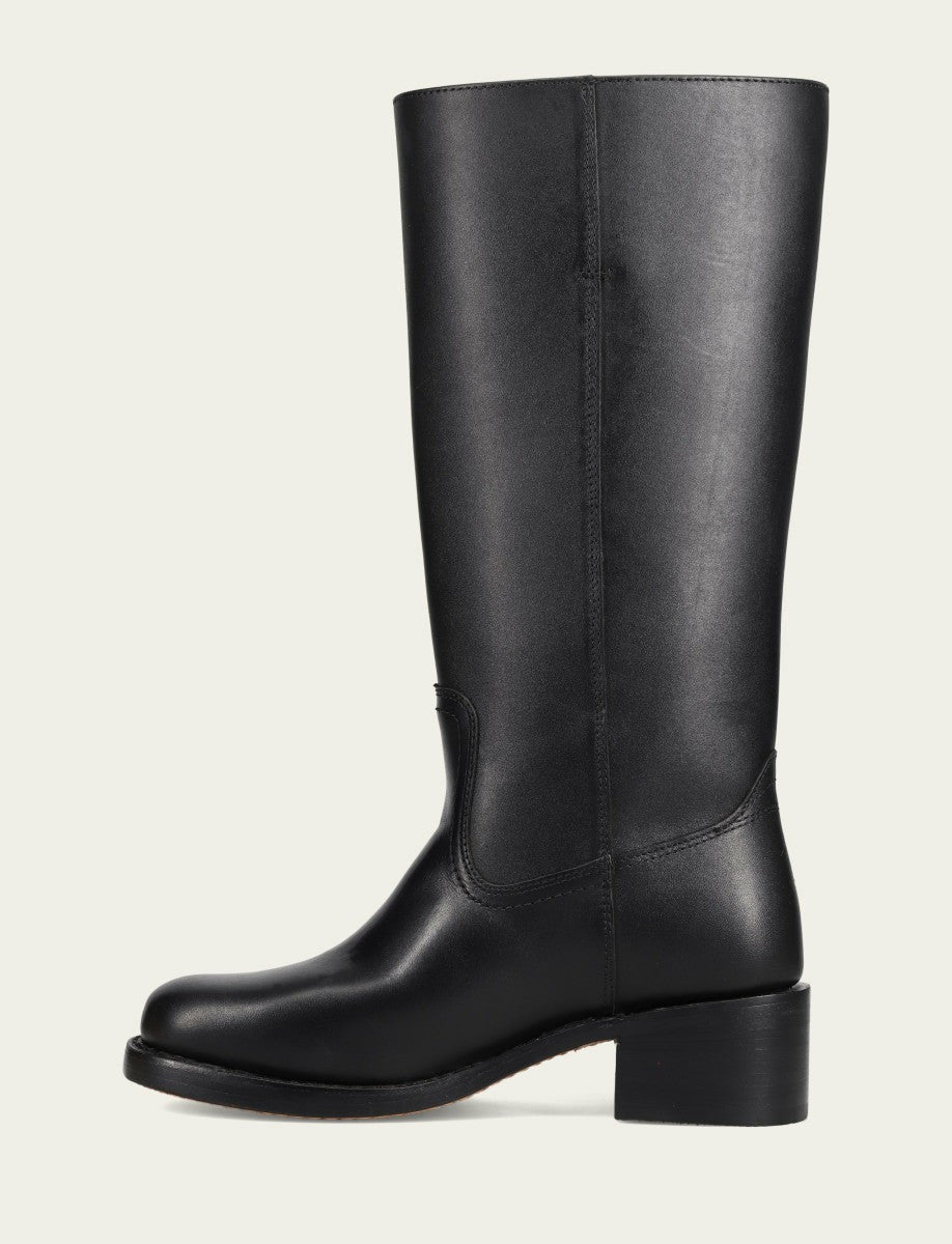 Women's Black Campus 14L Wide Calf Boots