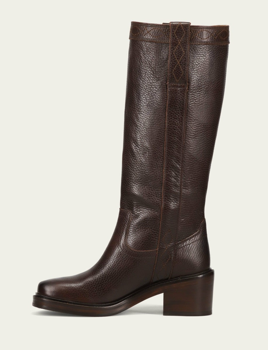 Women’s Dark Brown Kate Pull On Boots