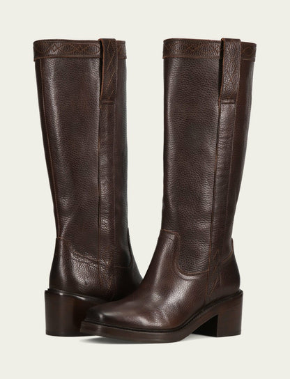 Women’s Dark Brown Kate Pull On Boots