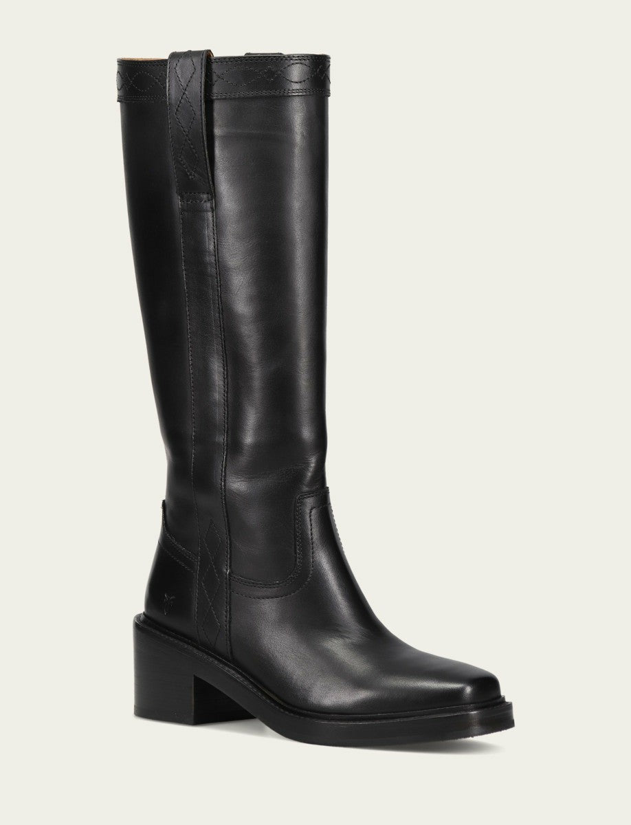 Women’s Black Kate Pull On Boots with Vintage Leather