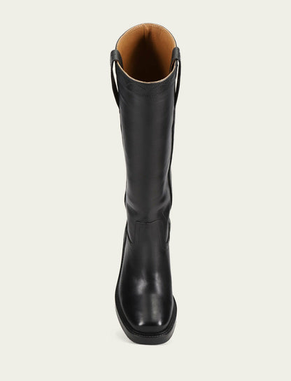 Women’s Black Kate Pull On Boots with Vintage Leather