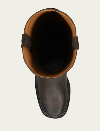 Women's Chocolate Suede Kate Pull On Tall Riding Boot