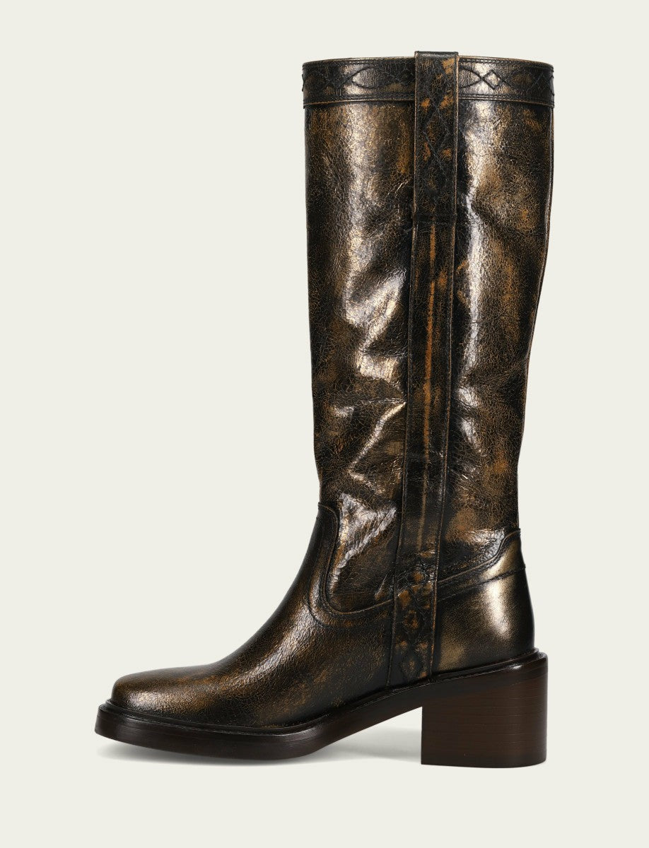 Women’s Antique Gold Kate Pull On Boots