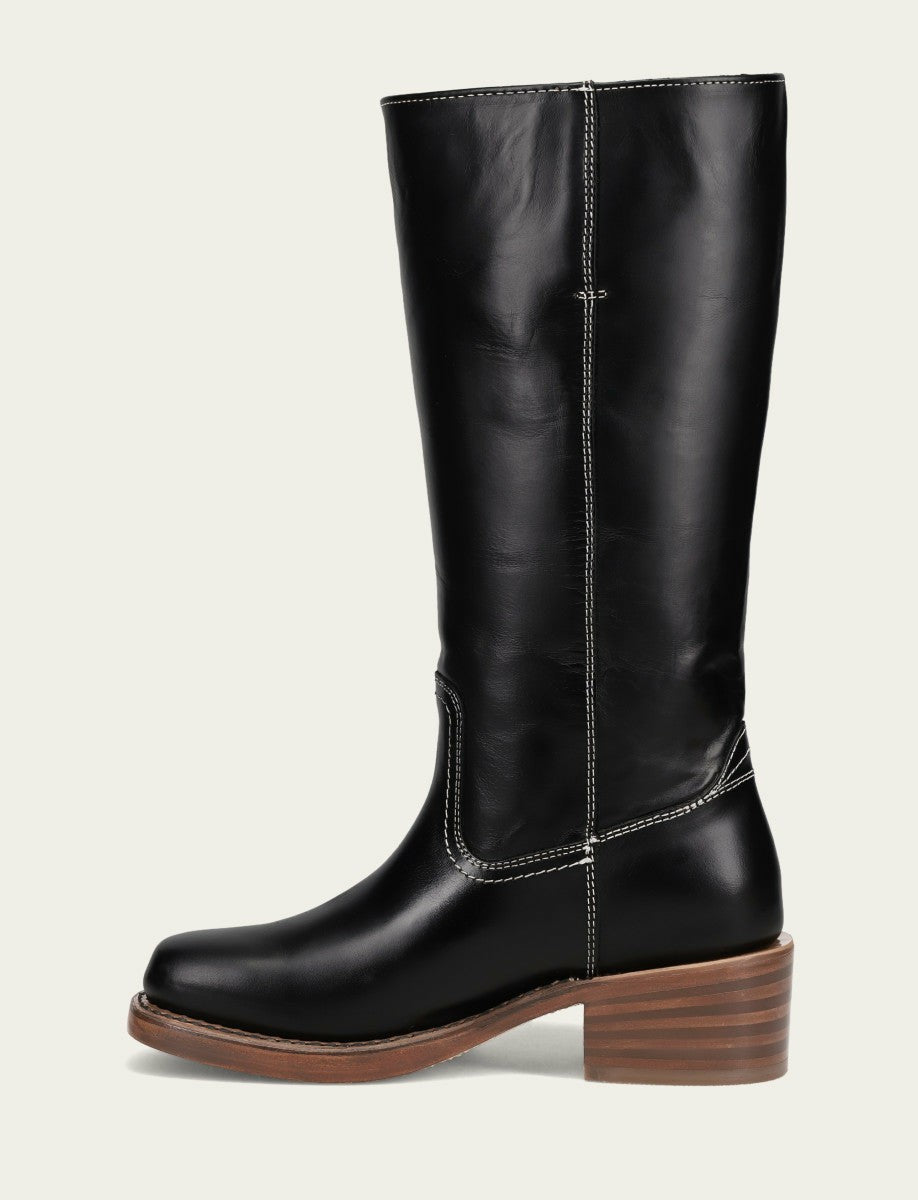Women's Campus 14L Jet Black Wide Calf Boots